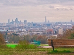 The view over the city from Hampstead Heath