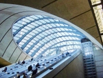 The award-winning Canary Wharf tube station
