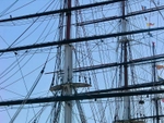 The 11 miles of rigging on the Cutty Sark