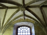 The vaulted ceiling on the ground floor of the Jewel Tower
