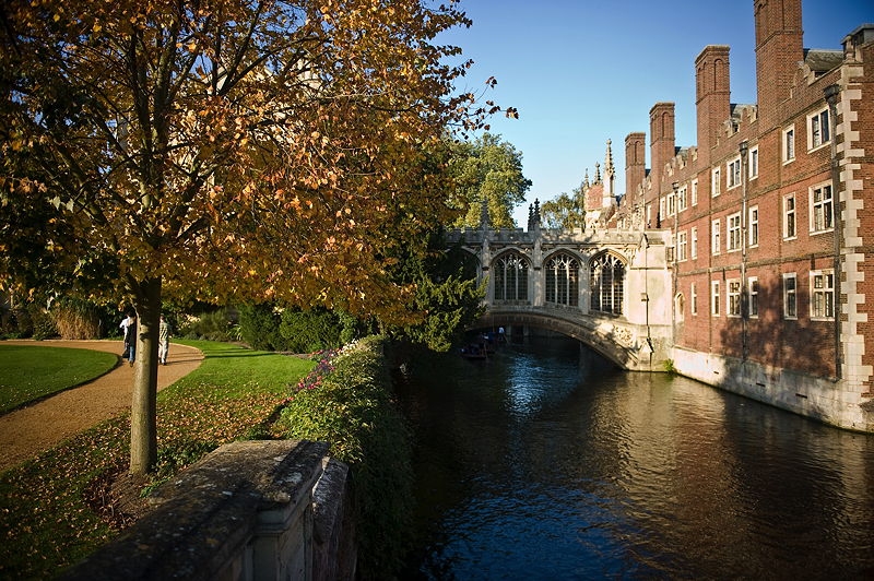 The Bridge of Sighs in Cambridge, England is a covered bridge at St John's College, Cambridge University. It was built in 1831 and crosses the River Cam between the college's Third Court and New Court.