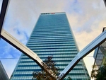 The HSBC Building at 8 Canada Square, taken from the Crossrail Place roof garden
