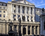 The frontage of the Bank of England in Threadneedle Street, London.