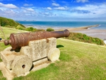 One of the cannons on top of Tankerton Slopes