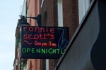 The sign outside at Ronnie Scott's Jazz Club