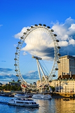The London Eye during summer