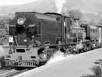 One of the Welsh Highland Railway's locomotives close up