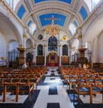 The interior of the St Mary-le-Bow Church, facing toward the altar. (© Diliff, CC BY-SA 3.0)