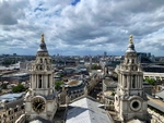 A photo of the view from the tower of the St. Paul’s Cathedral in London