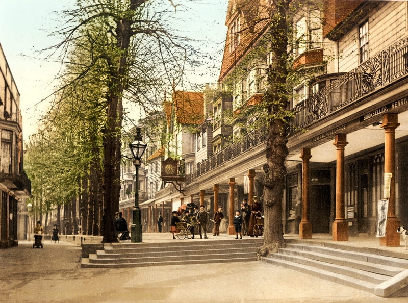 Photochrom of the Pantiles, 1895