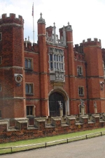 The main gate to the Hampton Court Palace