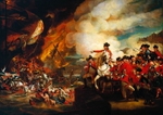 'The Defeat of the Floating Batteries at Gibraltar', September 1782 (c. 1783) is one of Britain's largest oil paintings by John Singleton Copley whose pieces were exhibited in 2012 at the Jersey Museum and Art Gallery