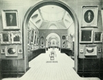 A photo of the interior of the Dulwich Gallery from 1922