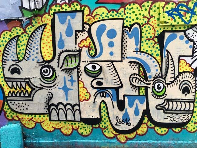 Graffiti in Brick Lane, East London